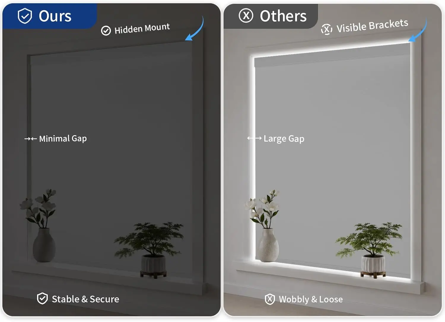 Cordless Blackout Roller Shades Blinds for Indoor Windows Free-Stop Blackout Blinds Window Roller Blinds for Home and Office, Modern Window Blind Color-Matched - Image 3