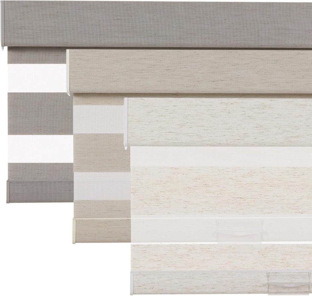 Linen Cordless Zebra Blinds for Windows