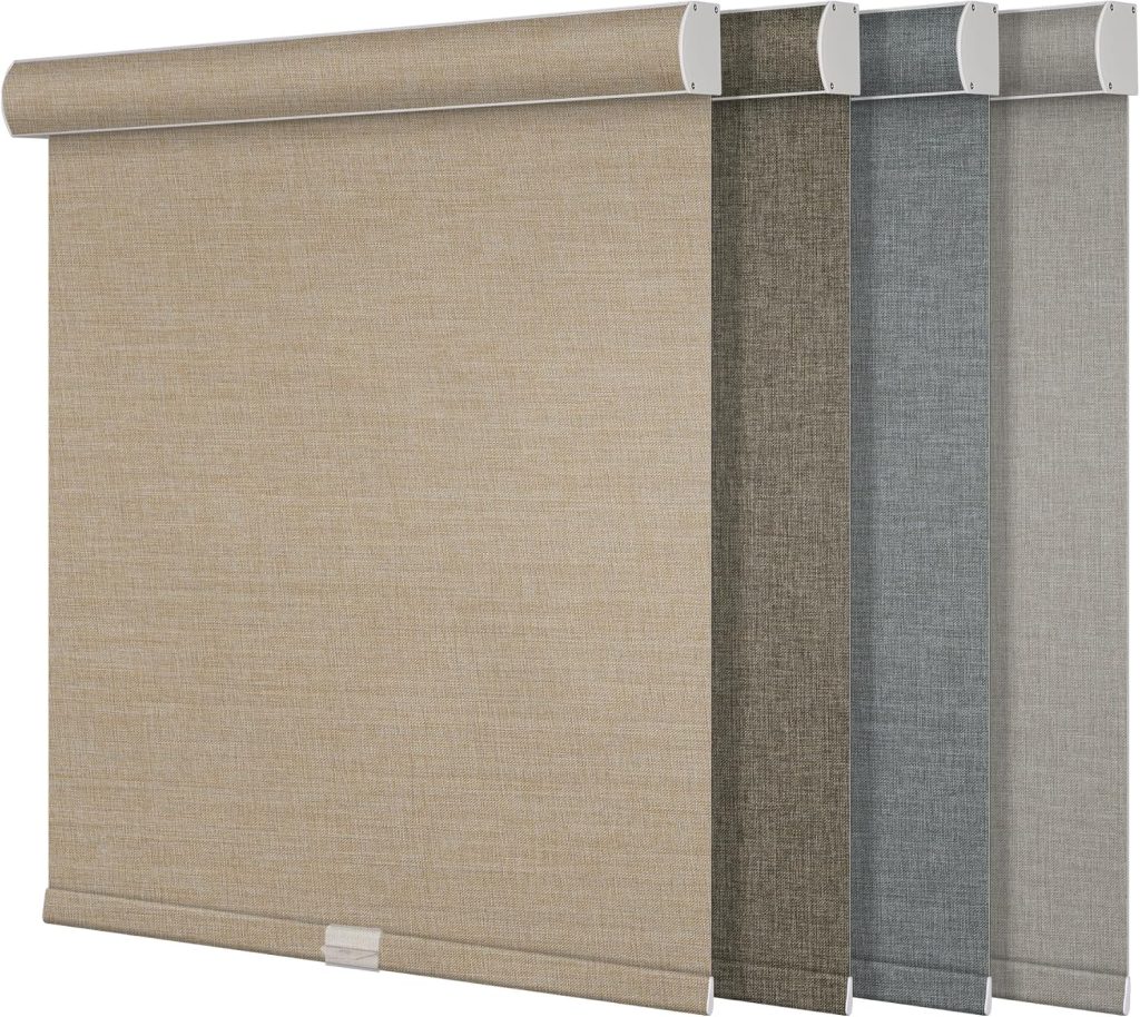 Natural Woven Linen Light Filtering Roller Blinds