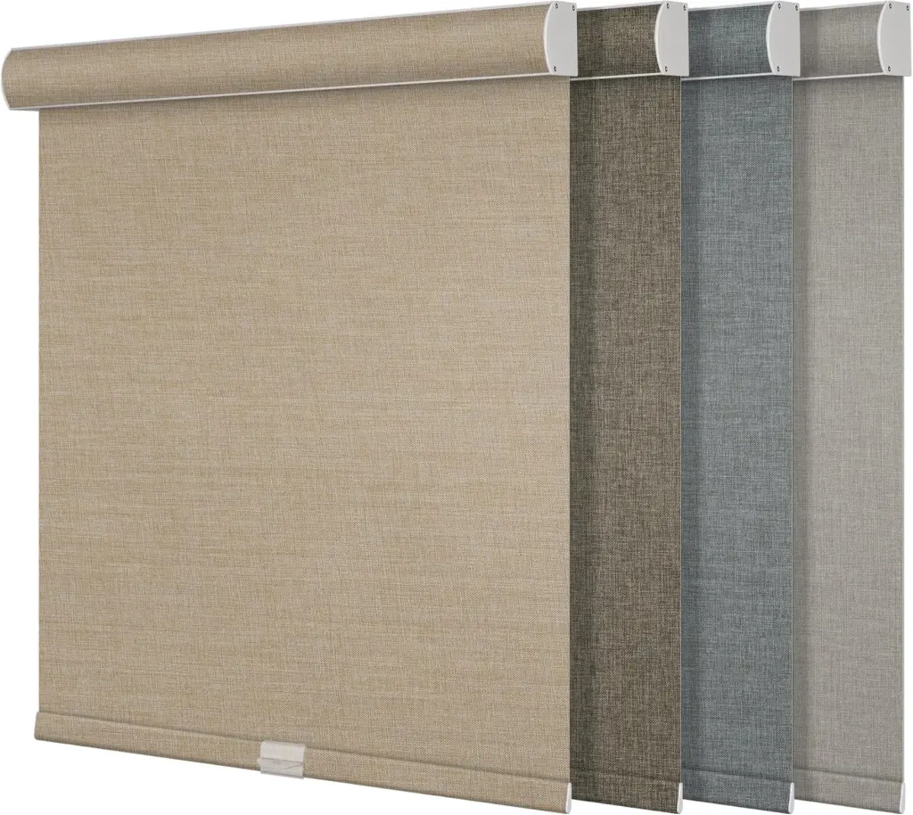 Natural Woven Linen Light Filtering Roller Blinds