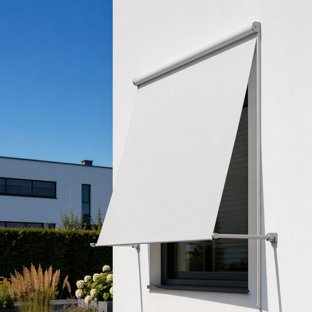 Sun Shading Heavy-Duty Drop Arm Awning Blind for Balcony Terrace