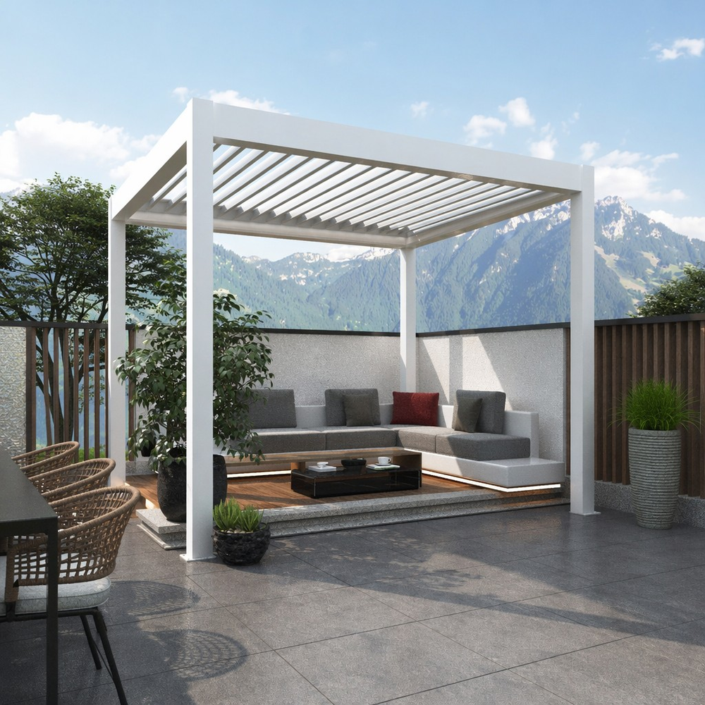 Waterproof Motorized Bioclimatic Aluminum Pergola for Outdoor Patio