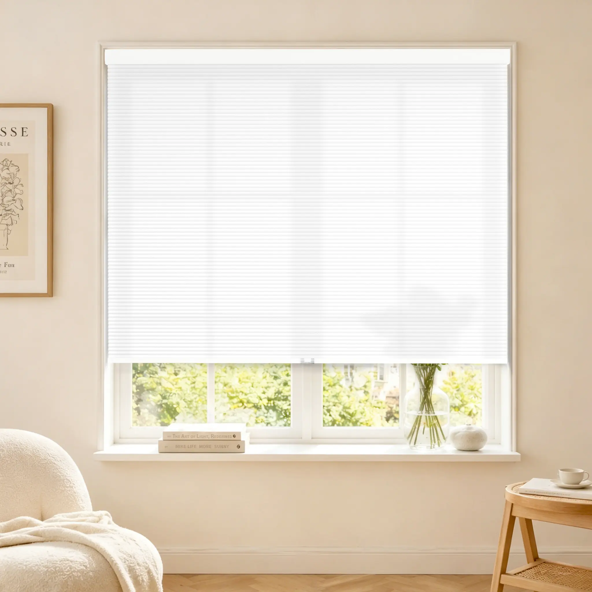 Cordless Blackout Cellular Shades for Windows