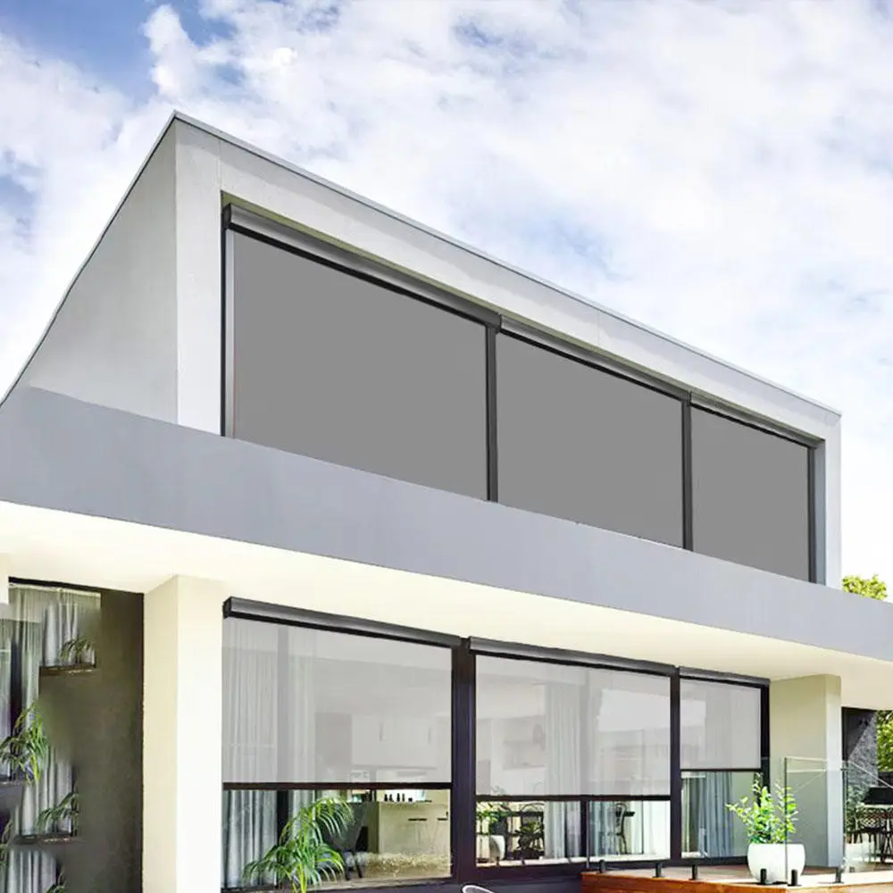 Wholesale Patio Balcony Porch Carport Deck Window Roll up Privacy Screen Pergola Blinds - Image 3