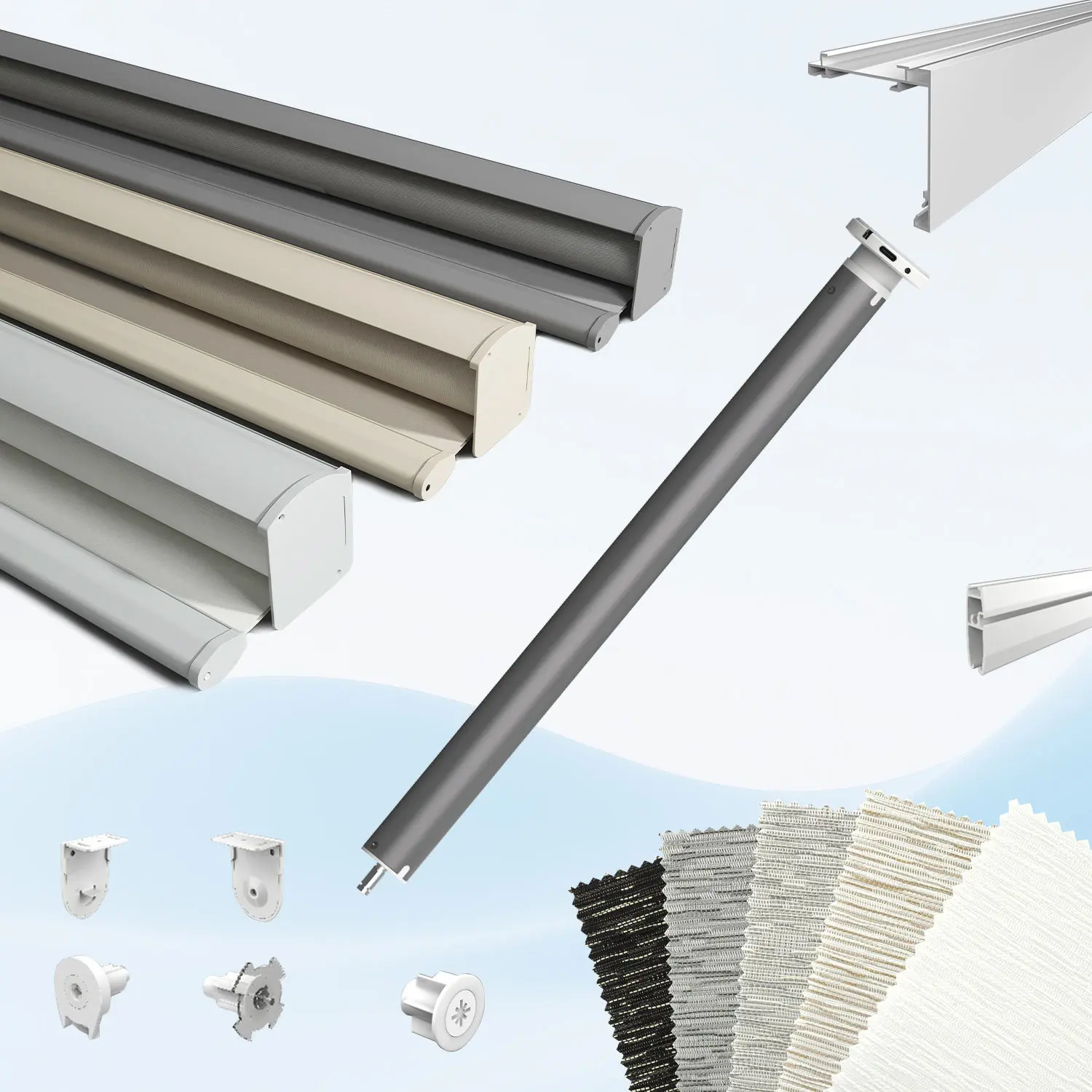 custom motorized zebra roller shades wholesale from China factory